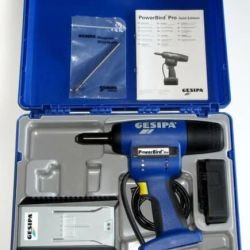 PowerBird Pro Gold, Cordless Blind Rivet Tool for 3/16″ & 1/4″ Rivets, & 9/32″ Bulb-tites
