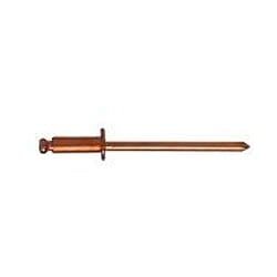 Copper / Steel Dome Head Open End Blind Rivets