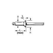 SSK42SSBS, All Stainless Countersunk Head POP Rivet