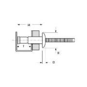 SSPV-06-07 Steel Protruding Head Monobolt Rivet, 3/16″ Dia.